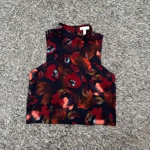 Leith - Floral Mock Neck Blouse
